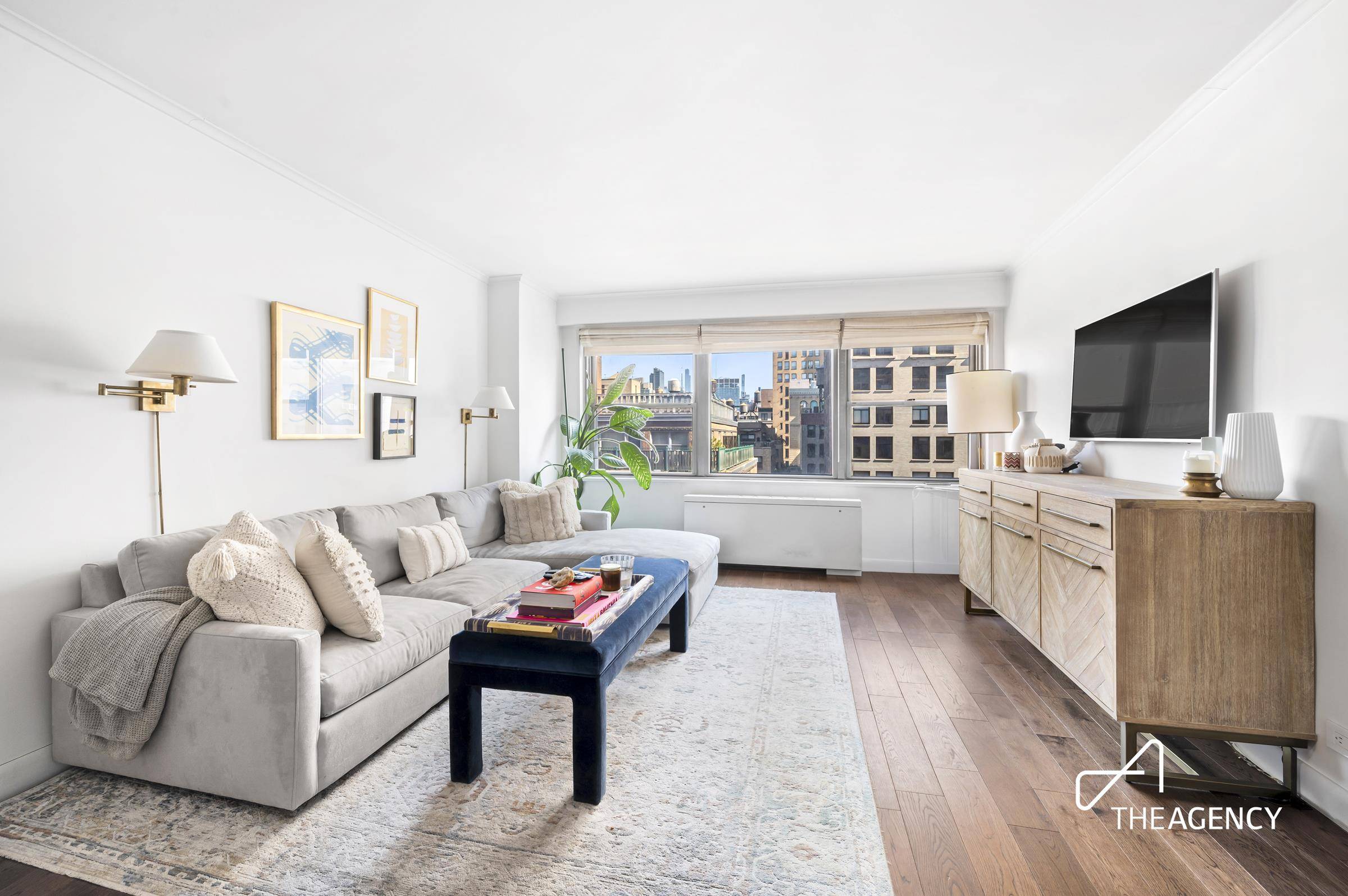 Welcome to Unit 1523 at 10 West 15th Street, a meticulously gut renovated one bedroom residence that blends modern elegance with thoughtful design.