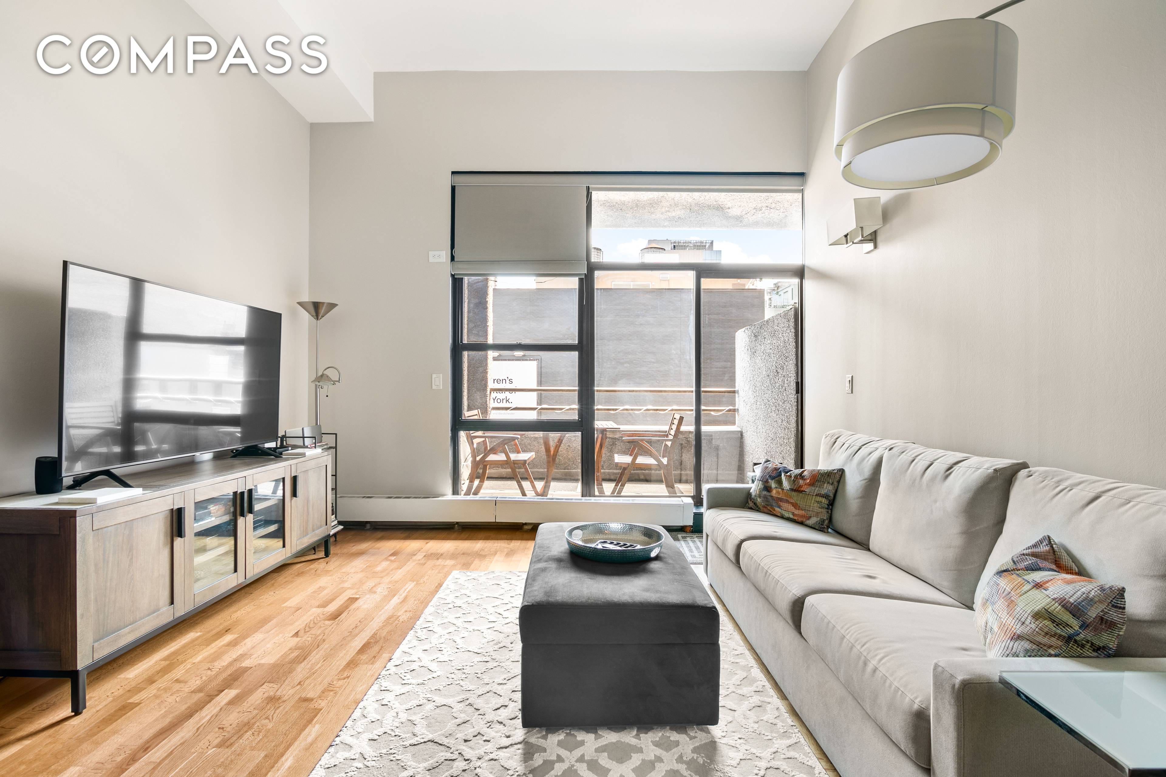 Bathed in natural light and featuring soaring 12 foot ceilings, this one bedroom condominium loft offers scale, a sun drenched ambiance, flexibility, and private outdoor space all in a full ...