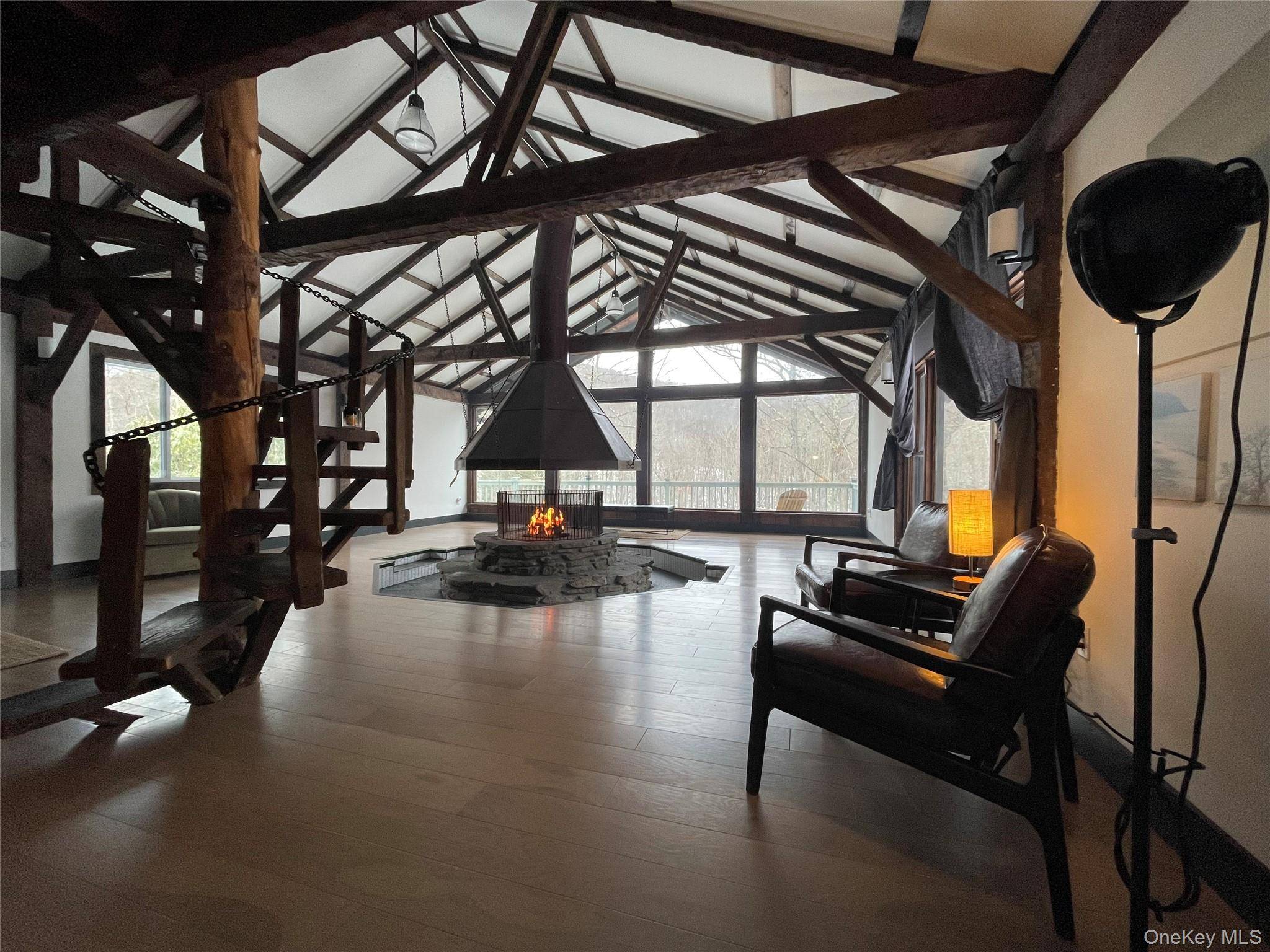 Elegantly designed this classy Catskills retreat sits directly on the Beaverkill in Trout Town, Roscoe The great spot for fly fishing !