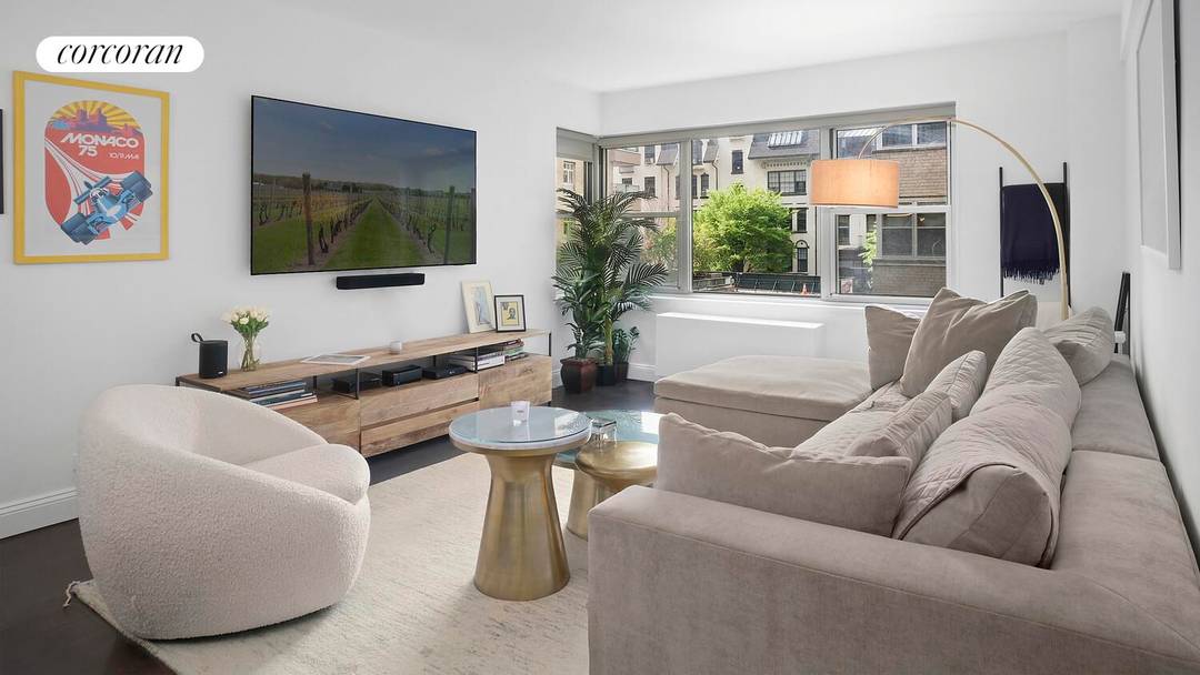 Exceptionally bright and quiet, this spacious corner one bedroom residence is located in the most coveted building on Lower Fifth Avenue's Gold Coast The Brevoort.