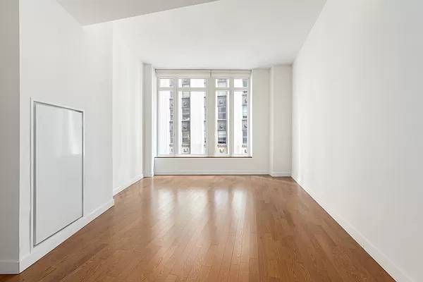 The two bedroom, two bathroom H line residence is the largest two bedroom residence in the building and it is about 1, 373 square feet.
