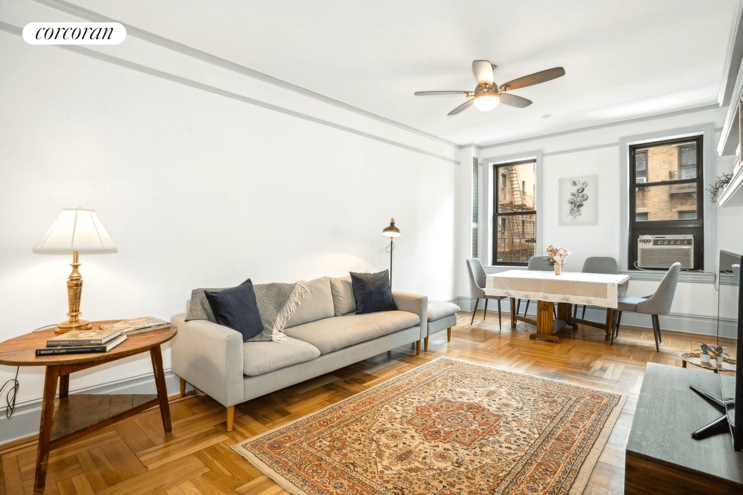 This home is a large, airy, painstakingly restored and renovated true 2 bedroom apartment in an elegant, meticulously maintained resident owned pre war gem of a building a short commute ...