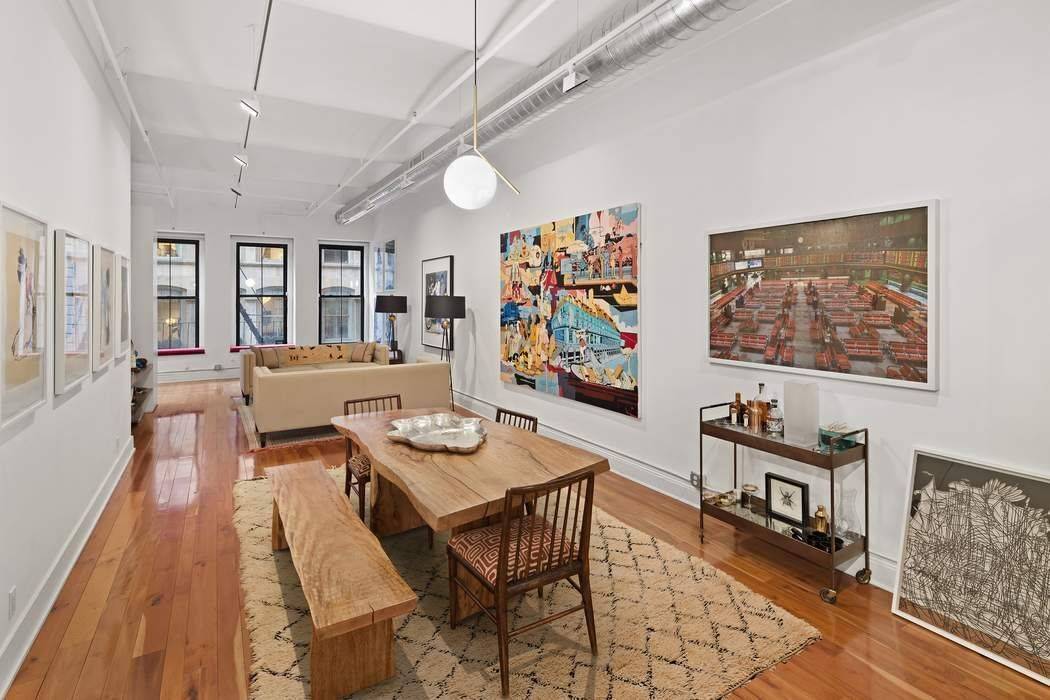 114 Mercer 2 is a sprawling 2, 300 square foot loft with the tallest ceiling heights in the building over 12 ft !