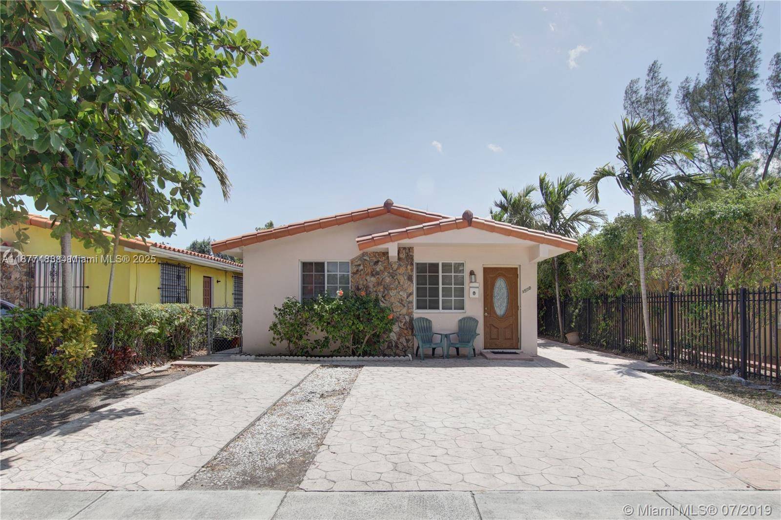 In the coveted Silver Bluffs community, just five blocks from Coral Gables Miracle Mile, this spacious duplex is a rare find.
