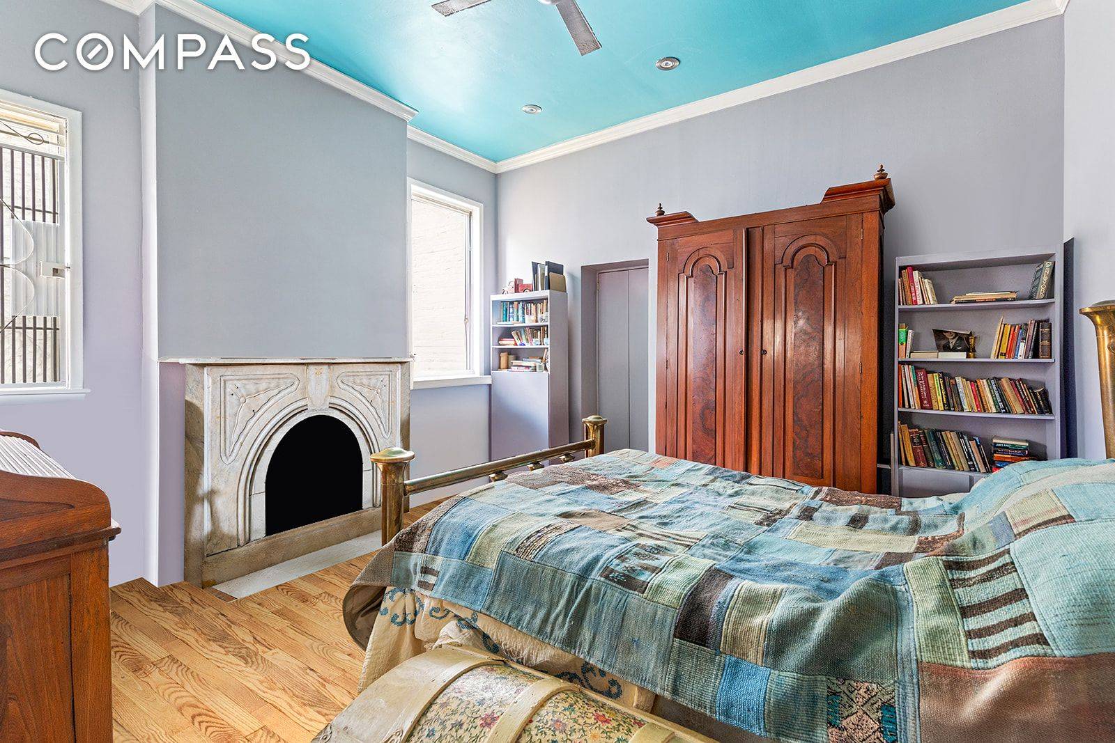 110 Clinton Avenue, 1A was originally part of the grand parlor floor of a former 1870 Clinton Hill home.