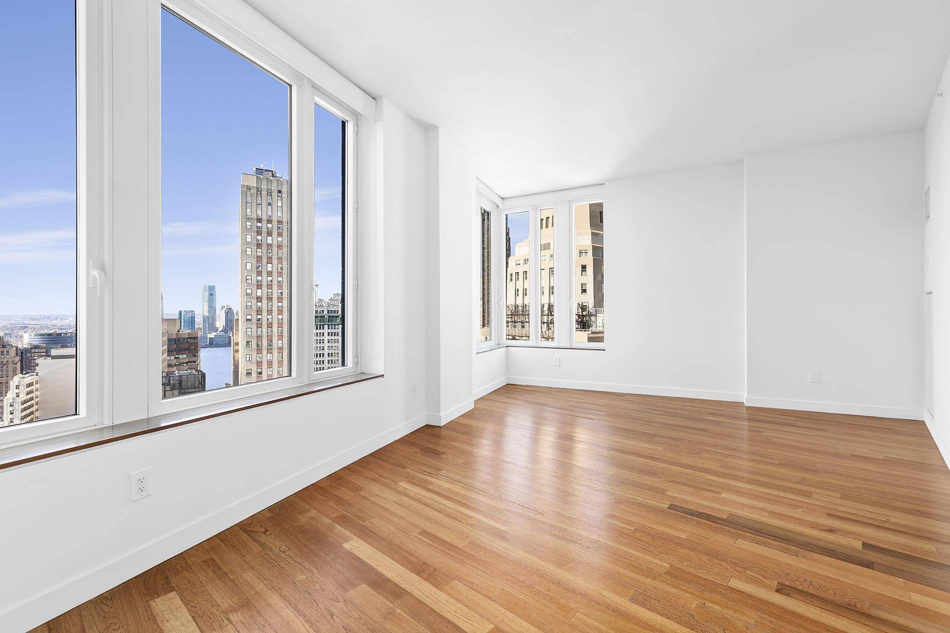 MOVE IN DATE APRIL 15, 2025Discover the epitome of urban living in this spacious one bedroom apartment, perfectly situated on the 43rd floor of the iconic 15 William Street.