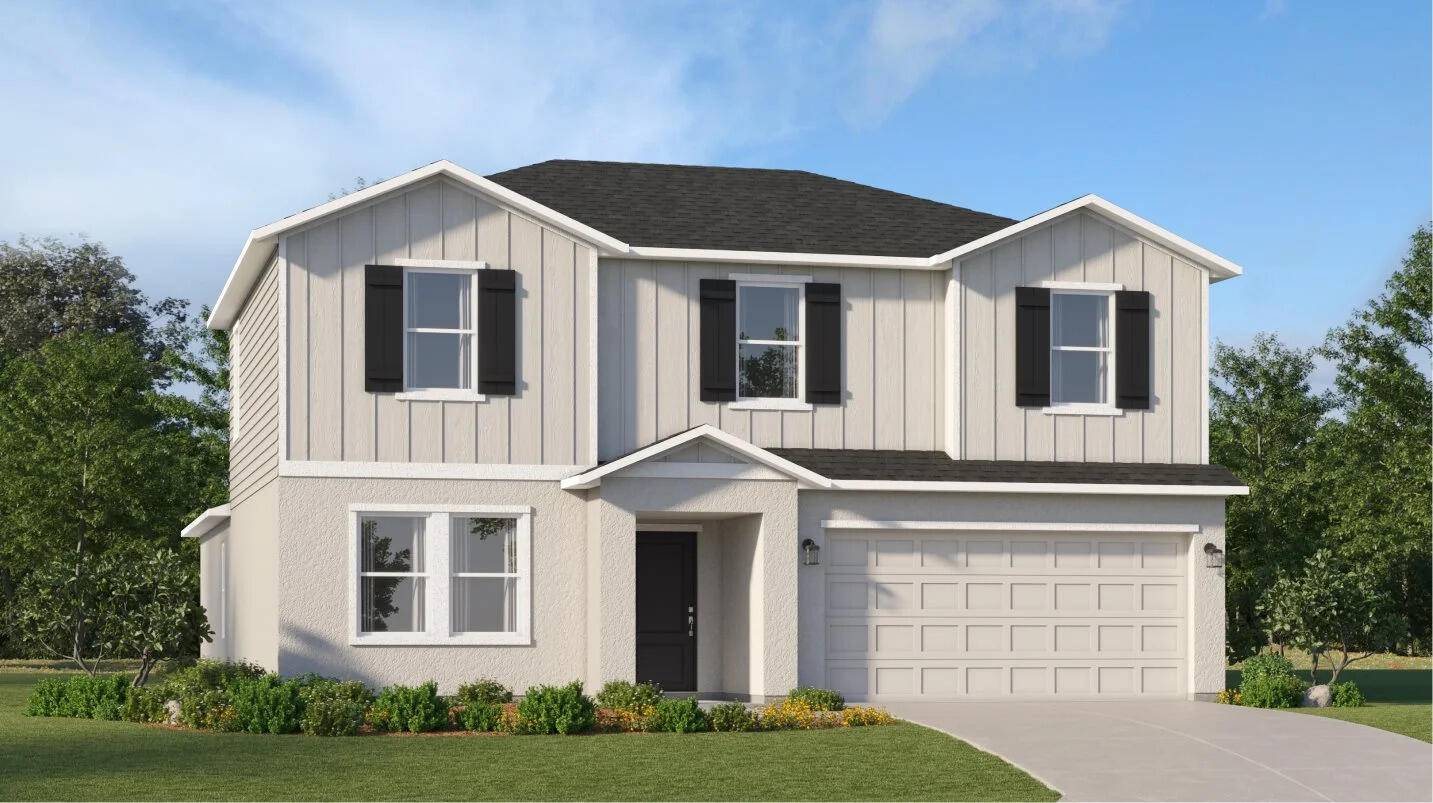 This new two level home boasts a modern and low maintenance layout.