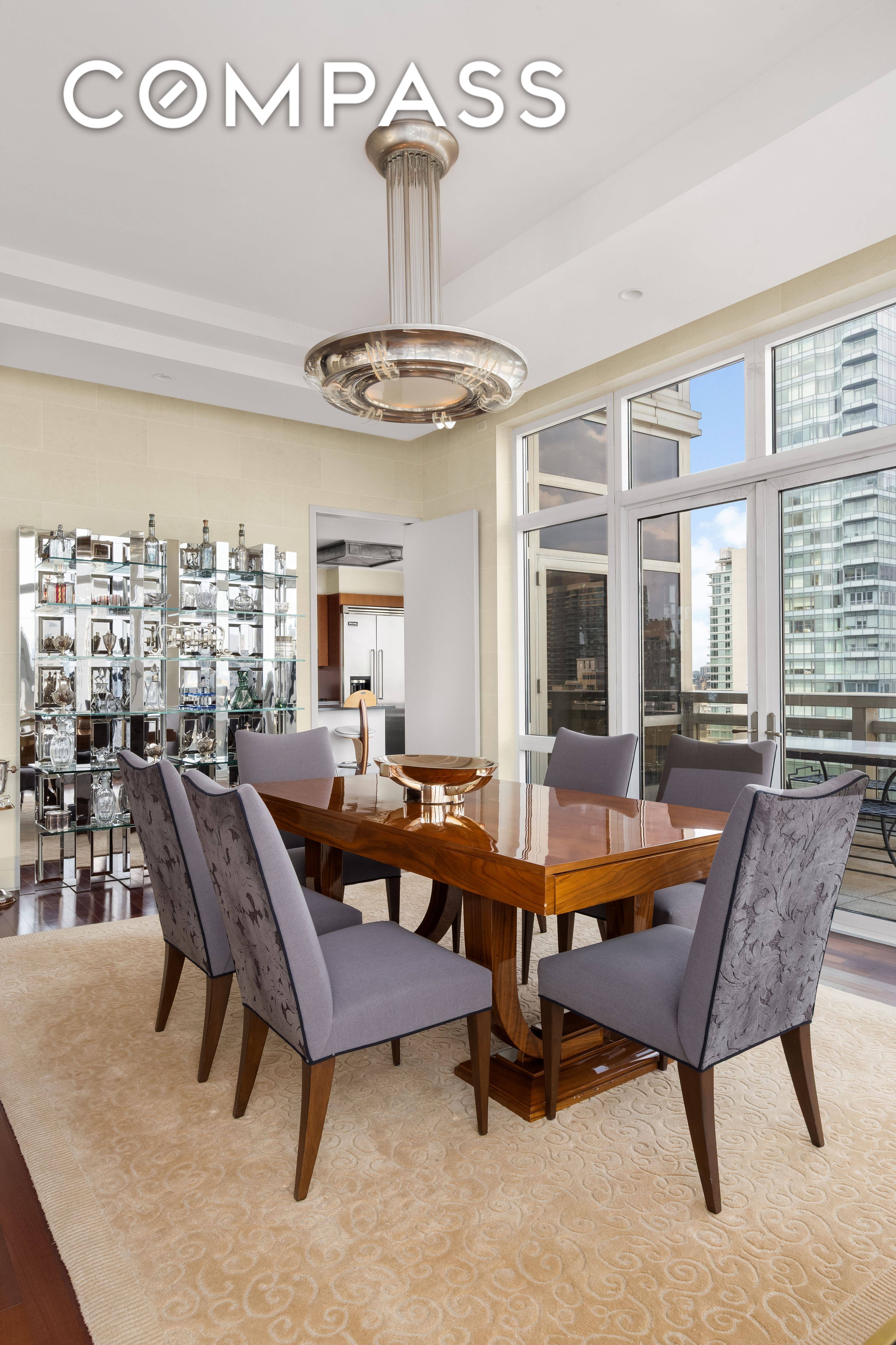 Panoramic Elegance Above Midtown 300 East 55th Street, Penthouse C This is what owning all exposures looks like.