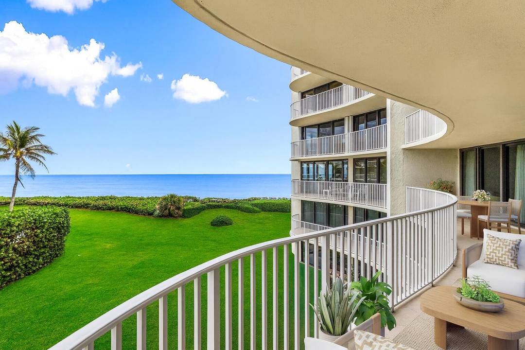 Waterfront home with spectacular, direct views of the Atlantic Ocean and Intracoastal from all main rooms.