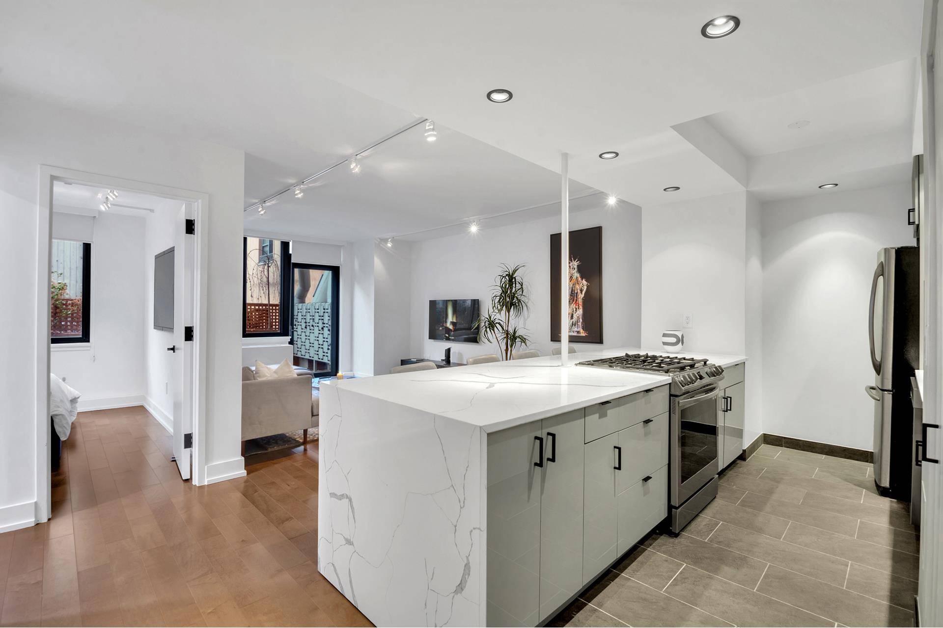 AVAILABLE FURNISHED AND UNFURNISHED Nestled in the coveted heart of Nolita, this meticulously renovated 2 bedroom apartment exemplifies the epitome of sophisticated urban living.