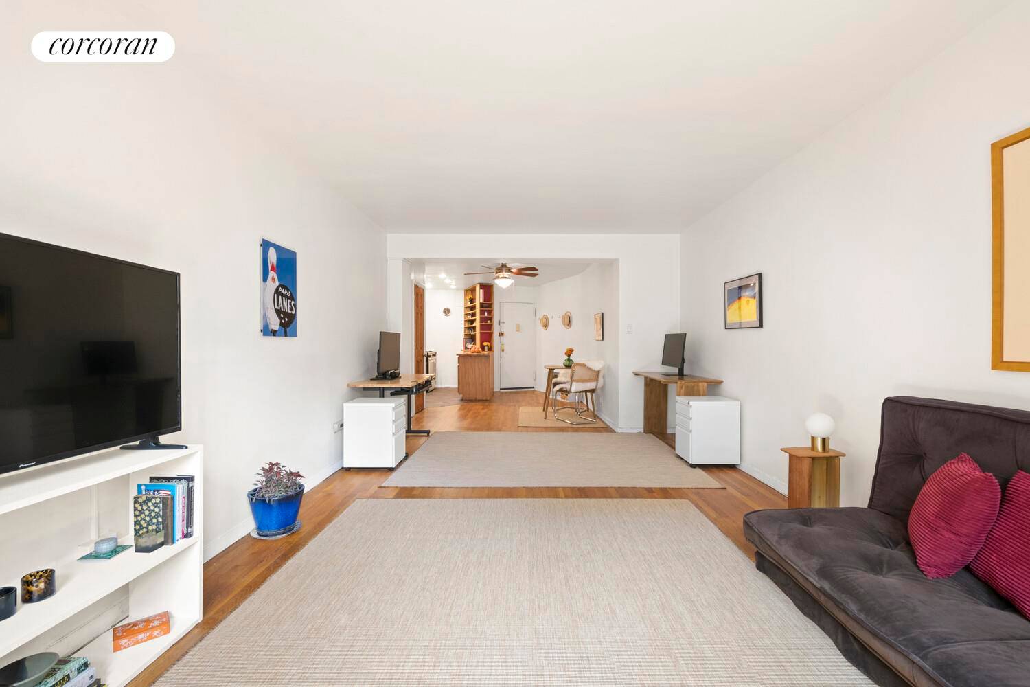 Welcome to 100 Bank Street, Apartment 2E, a charming residence on a quiet, cobblestoned street in the heart of New York City's vibrant West Village.