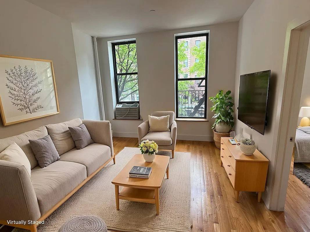 Live in the heart of Hells Kitchen in this stunning, sun drenched two bedroom featuring Modern finishes, stainless steal appliances, and ampul closet space.