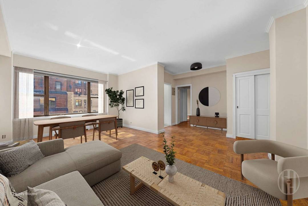 Top floor, sun drenched two bedroom with direct southern exposure at River View South.