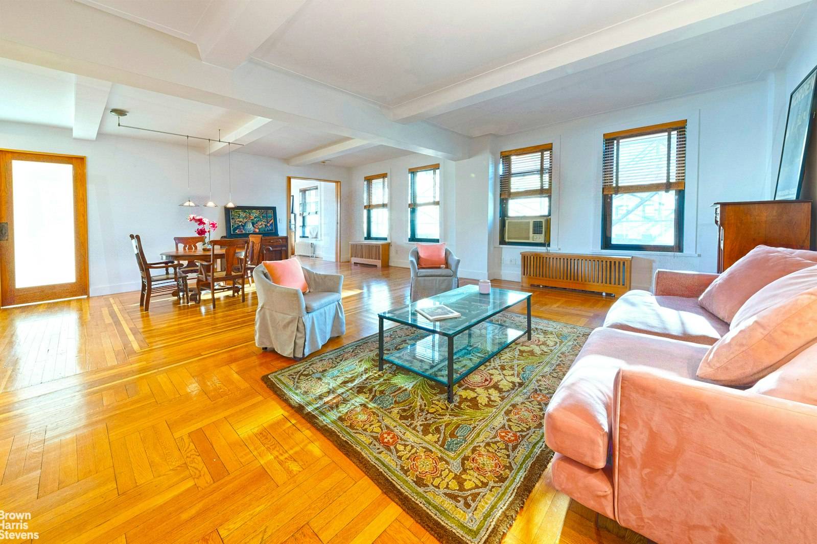 This uniquely designed home at 310 West 106th Street blends prewar elegance with a modern, open layout.