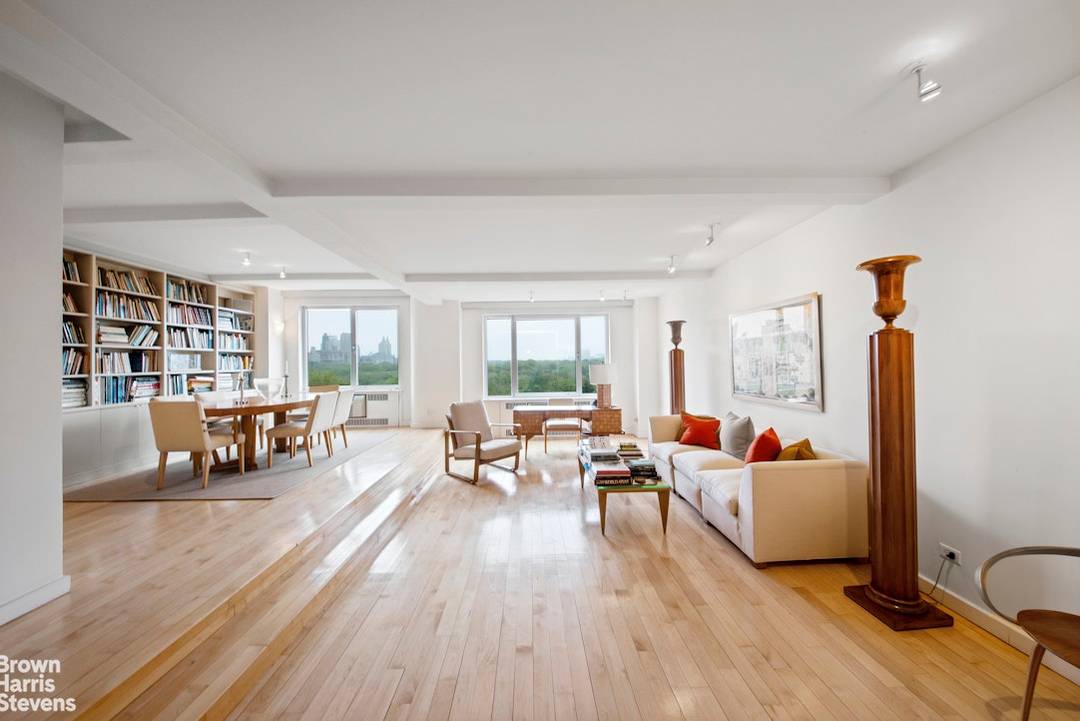 A truly one of a kind offering this expansive residence is the result of a seamless combination of three apartments in a prestigious full service co op directly facing Central ...