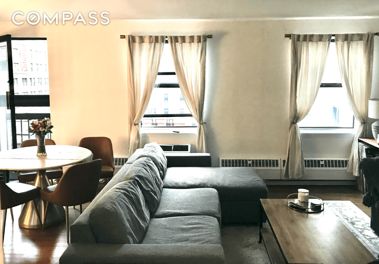 2 Story, Loft Style Penthouse with high ceilings and private outdoor space.