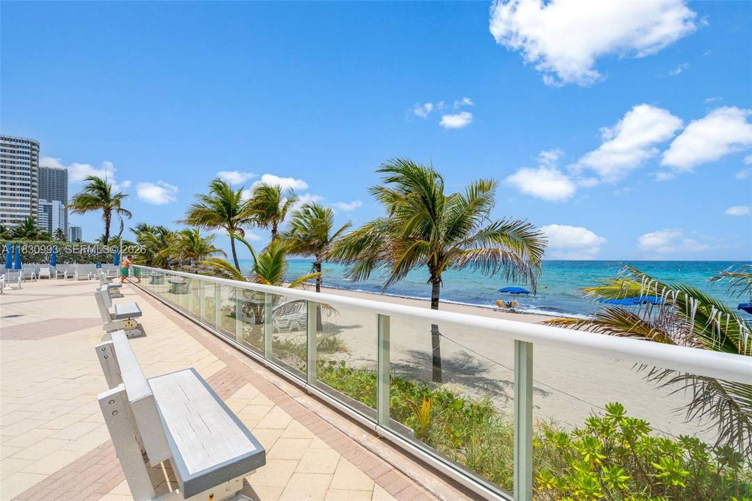 Experience resort style living in this oceanfront, full amenity building with beach access to the pristine sands of Hallandale Beach.