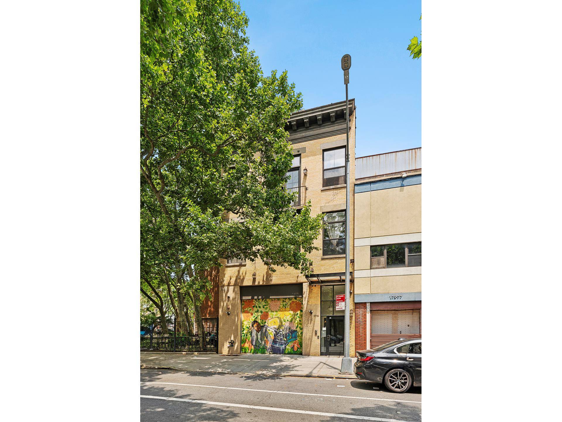 173 East 120th Street is a one of a kind, 25' wide, 4 story, elevatored, mixed use property with a curb cut and a private garage.