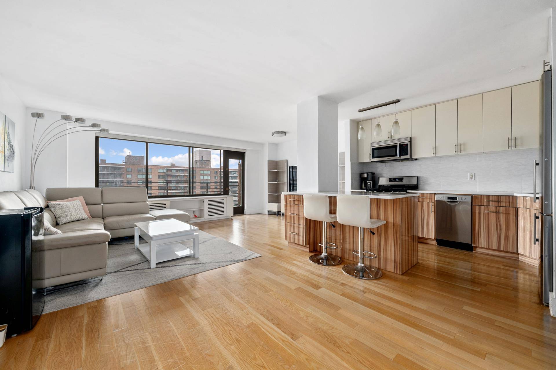 Available now beautifully designed modern luxury one bedroom with home office TOP location Central Park West 97th St apartment with a private balcony and great Central Park Views !