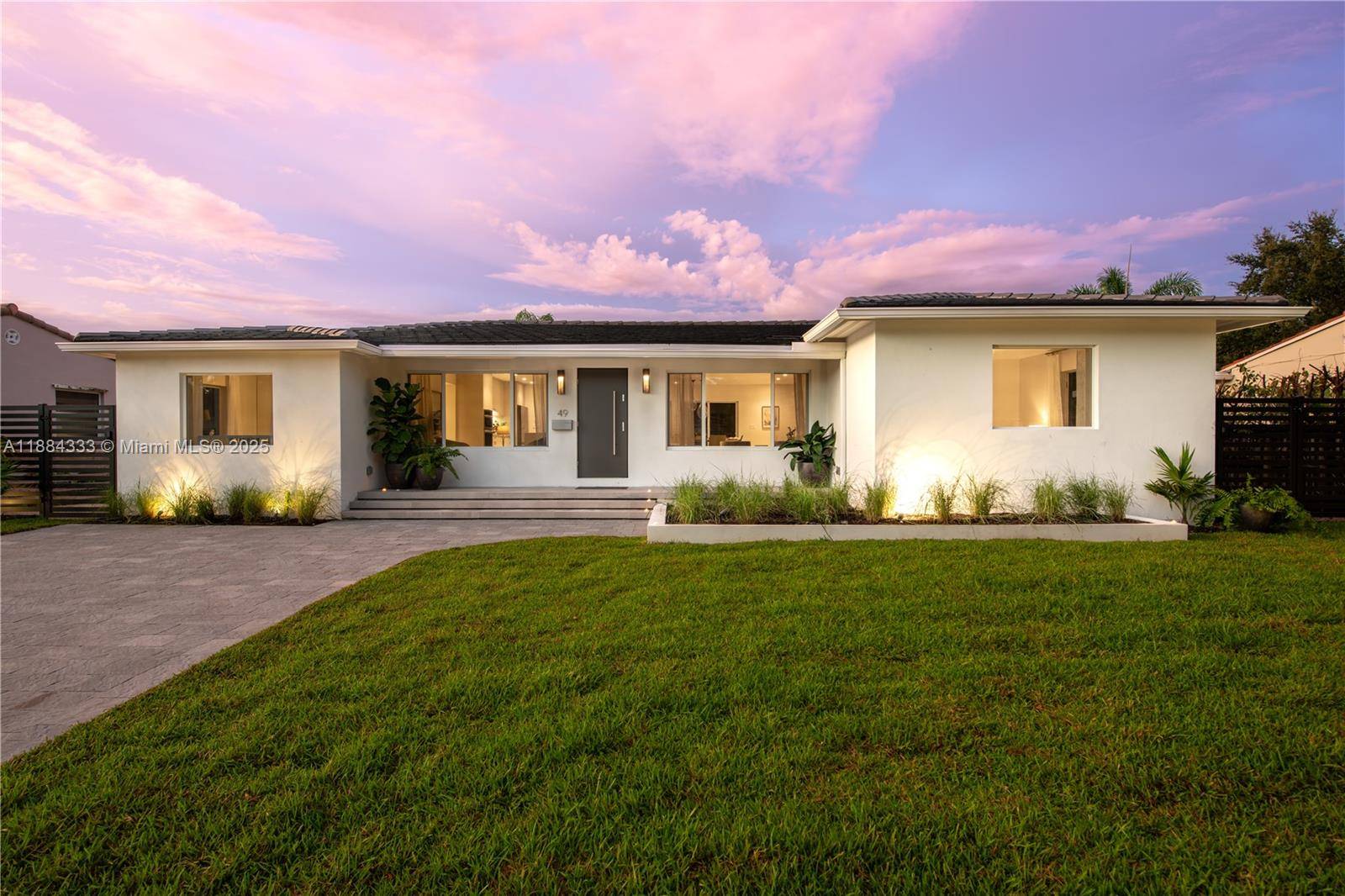 This is the only totally renovated and expanded 4 bed 4 bath Miami Shores pool home on the market !