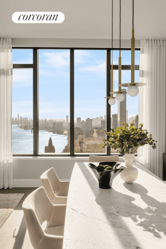 Available for immediate occupancy, Residence 65B at Sutton Tower is a stunning residence that offers expansive living and views of the east river and Manhattan's most iconic landmarks.