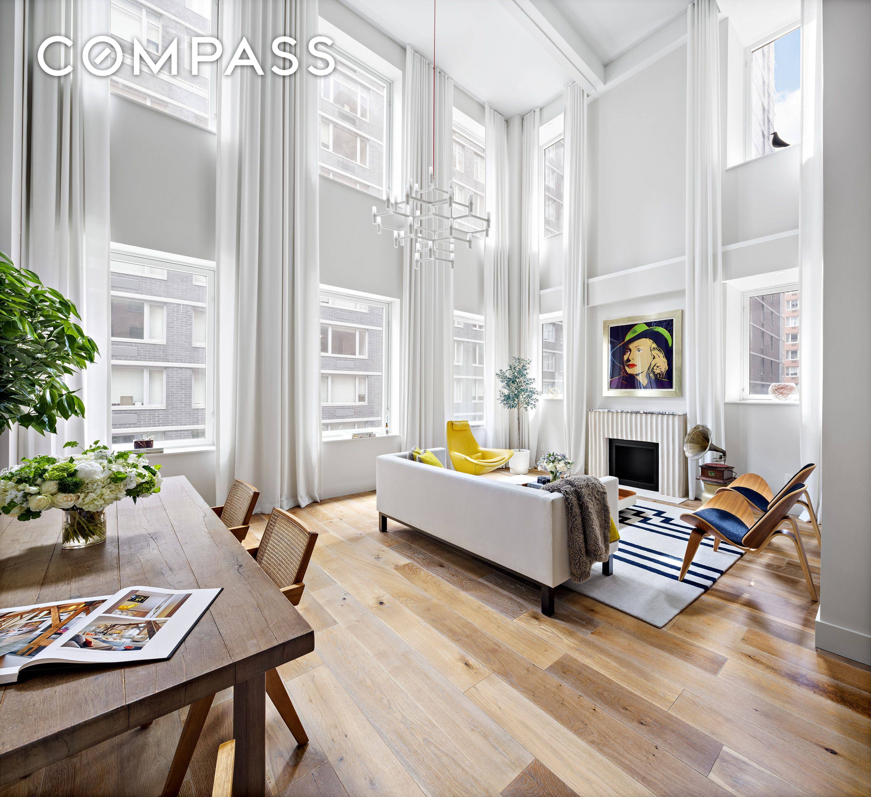 Double height renovated loft located in the heart of TriBeCa.