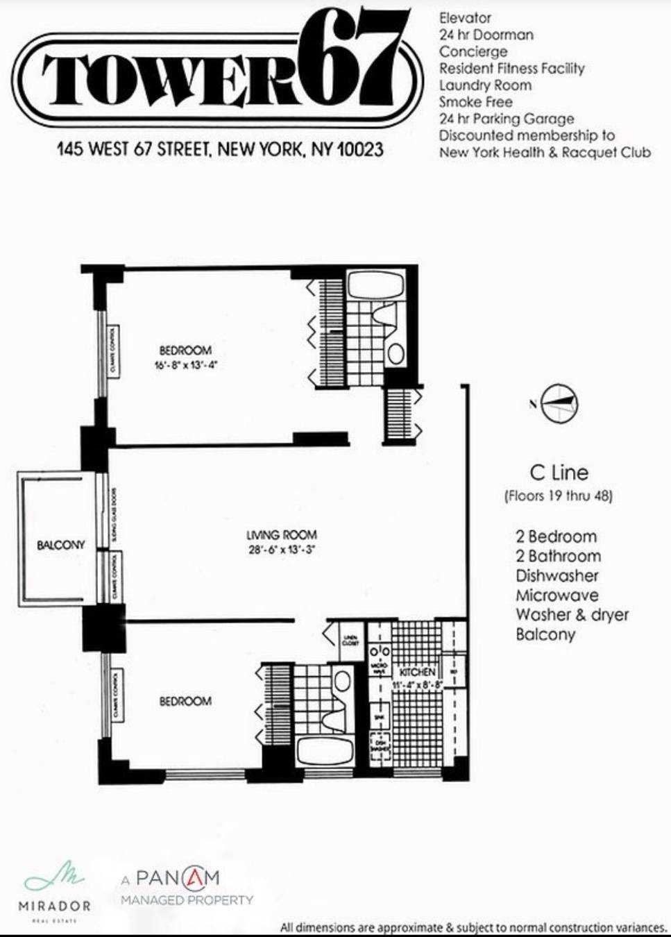 Tower 67 is an impressive 49 story full service rental building located at 145 West 67th Street on the Upper West Side.