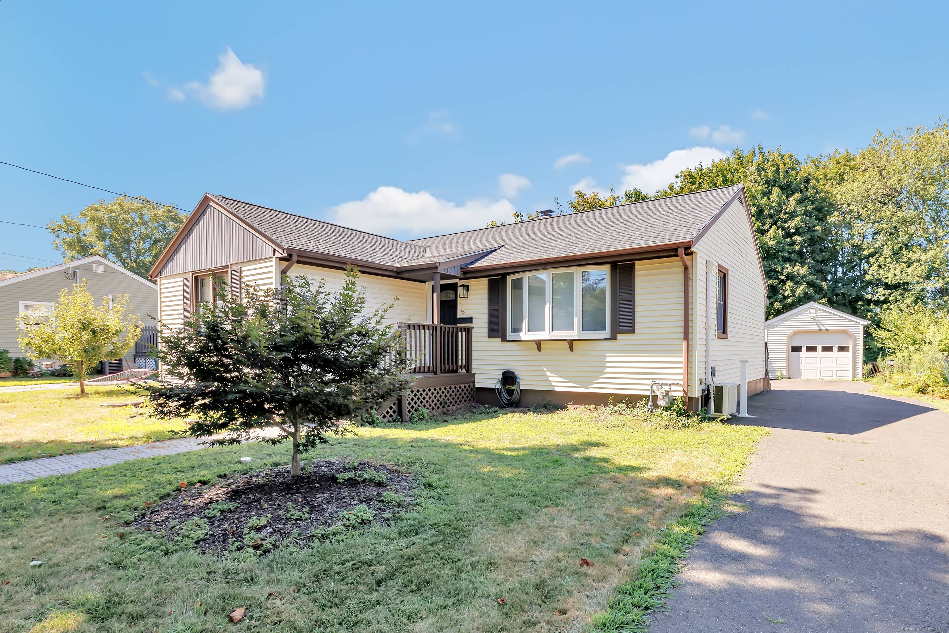 Beautifully maintained 3 bedroom, 1 bathroom home with ample living space, including a finished basement with all flooring material included in the sale.