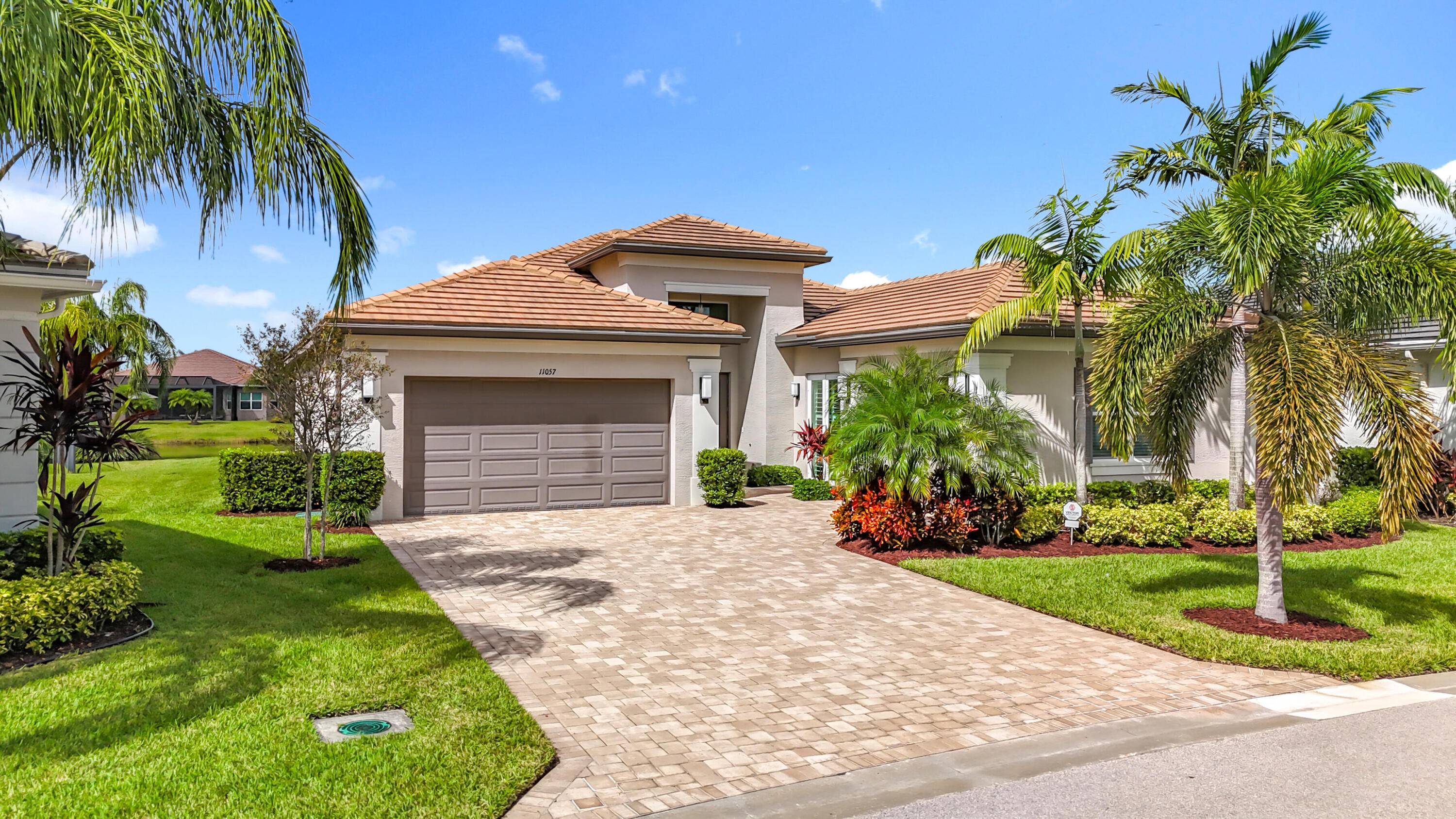 Lake Views Popular Caroline Model 2580 SF open floor plan features 2 bedrooms 2 1 2 bath den game room 3rd bedroom 3 car garage many upgrades include cabinets quartz ...