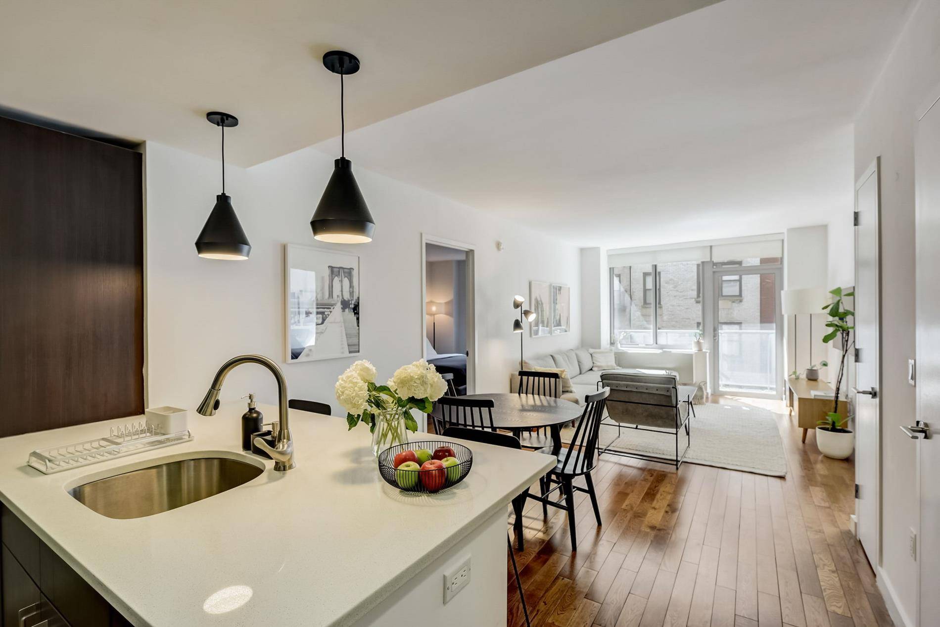 South facing, split 2 bedroom amp ; 2 bathroom unit with a PRIVATE BALCONY and Washer Dryer in unit !