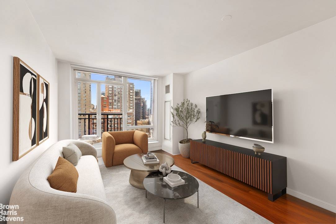 Modern Park Avenue Gem Gorgeous 1 bedroom apartment high above Park Avenue located in the renowned 45 Park Avenue, designed by world class architect Costas Kondylis.