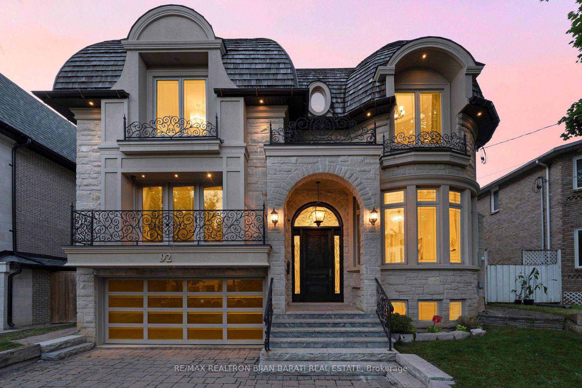 Sophisticated Custom Home Showcasing a Modern European Style with Classic Elegance Meticulously Maintained with a Fresh, Like New Feel On a Prime Lot 50' x 130.