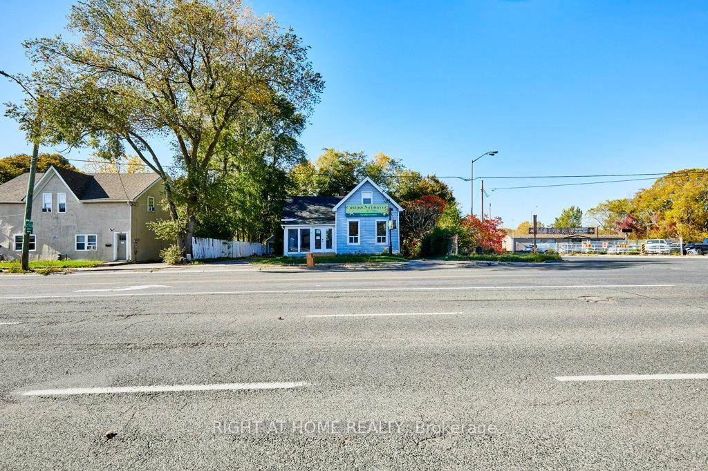 A free standing, 2 Storey mixed use property, sitting on a corner lot with parking and 2 access points.