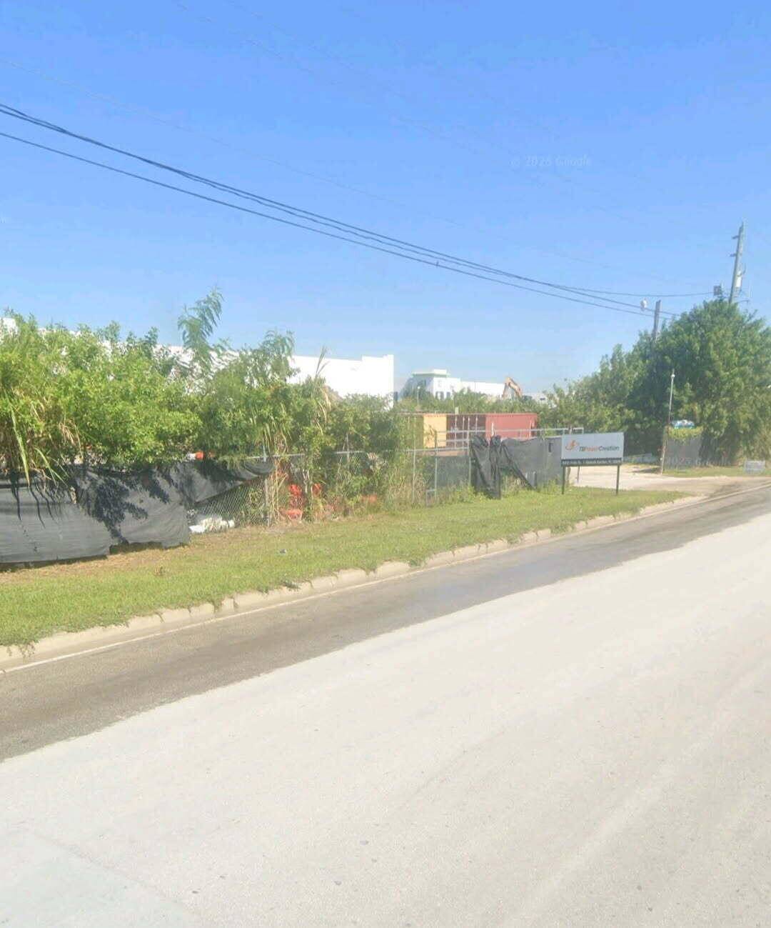 Vacant land with fence included.