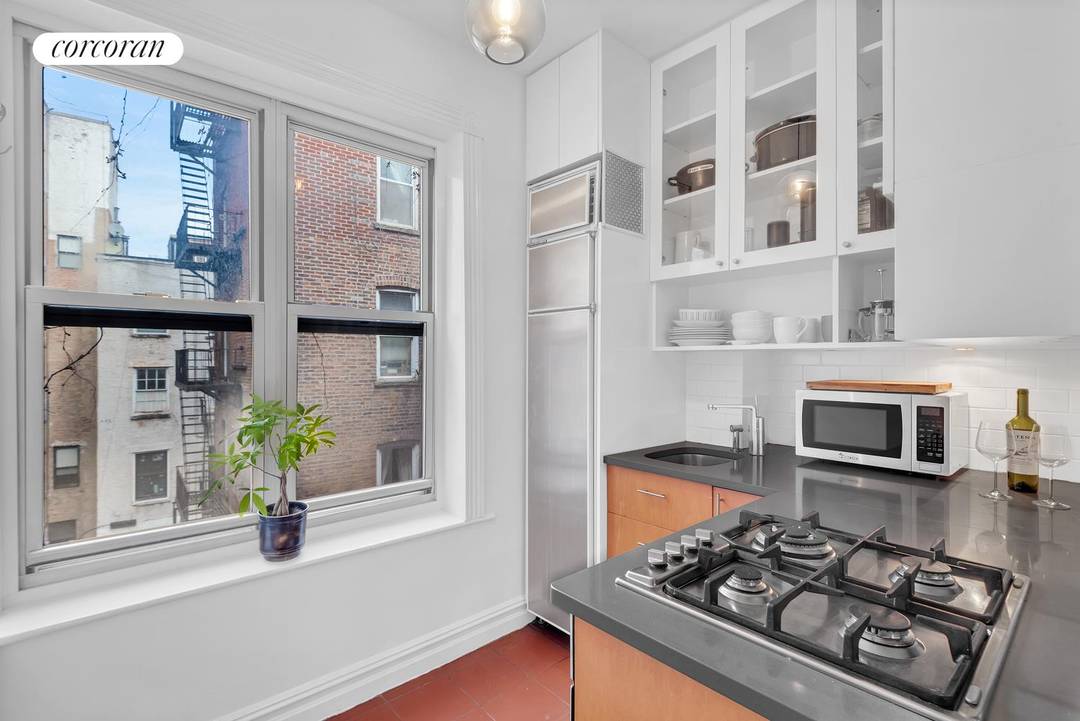 Set on a charming, tree lined stretch of West 4th Street, this exceptional one bedroom offers a rare combination of classic pre war character, abundant natural light and quiet city ...