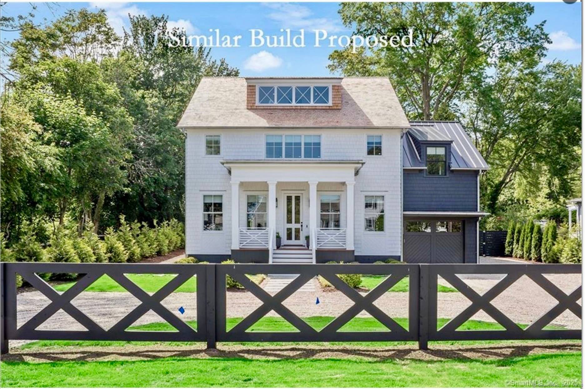 Greenfield Hill proposed new construction on a 2.