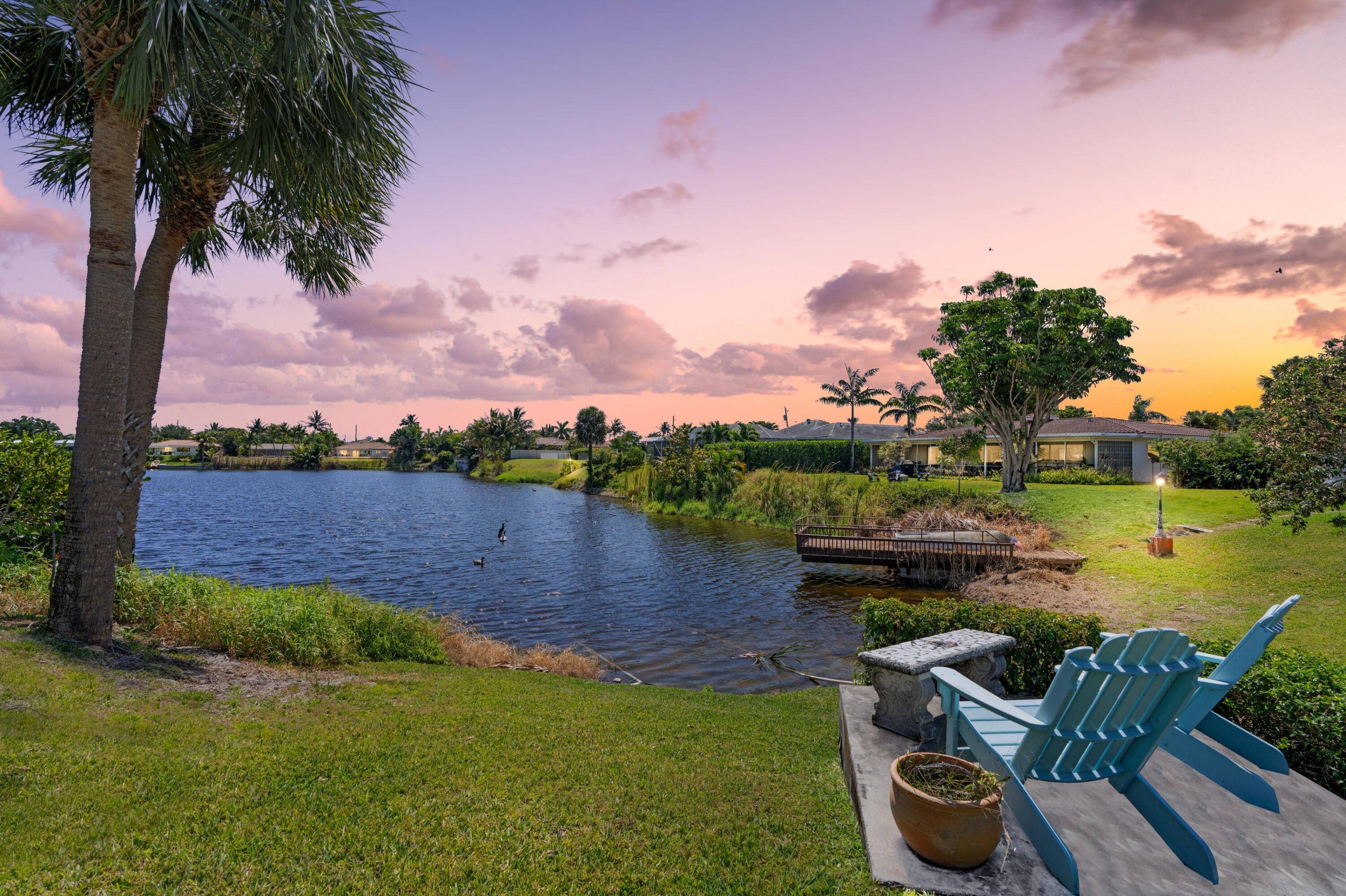 ABSOLUTELY GORGEOUS WATERFRONT ESTATE BACKYARD OVERLOOKING STUNNING LAKE SABAL DESIRABLE BOCA RATON SQUARE WALK BIKE TO BEST A RATED SCHOOLS Oversized Lot Room for a Pool Cul de sac Street ...