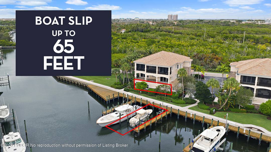 Imagine walking out your door and onto your boat, with a private dock for up to a 65 foot boat directly outside this first floor waterfront home.