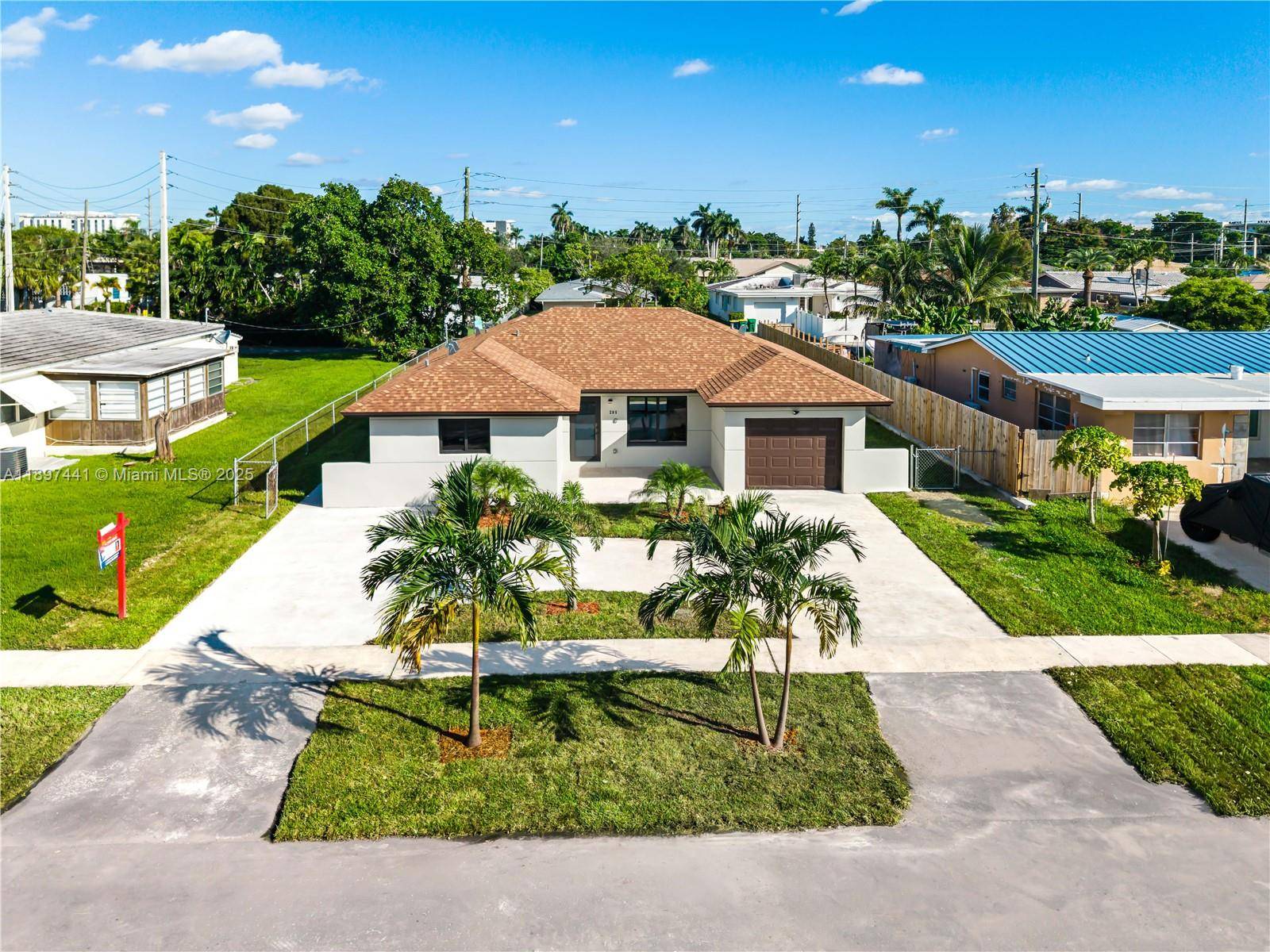 Rebuilt from the ground up in 2025, this stunning home offers a spacious open concept layout with one car garage, and elegant porcelain floors and modern finishes throughout.