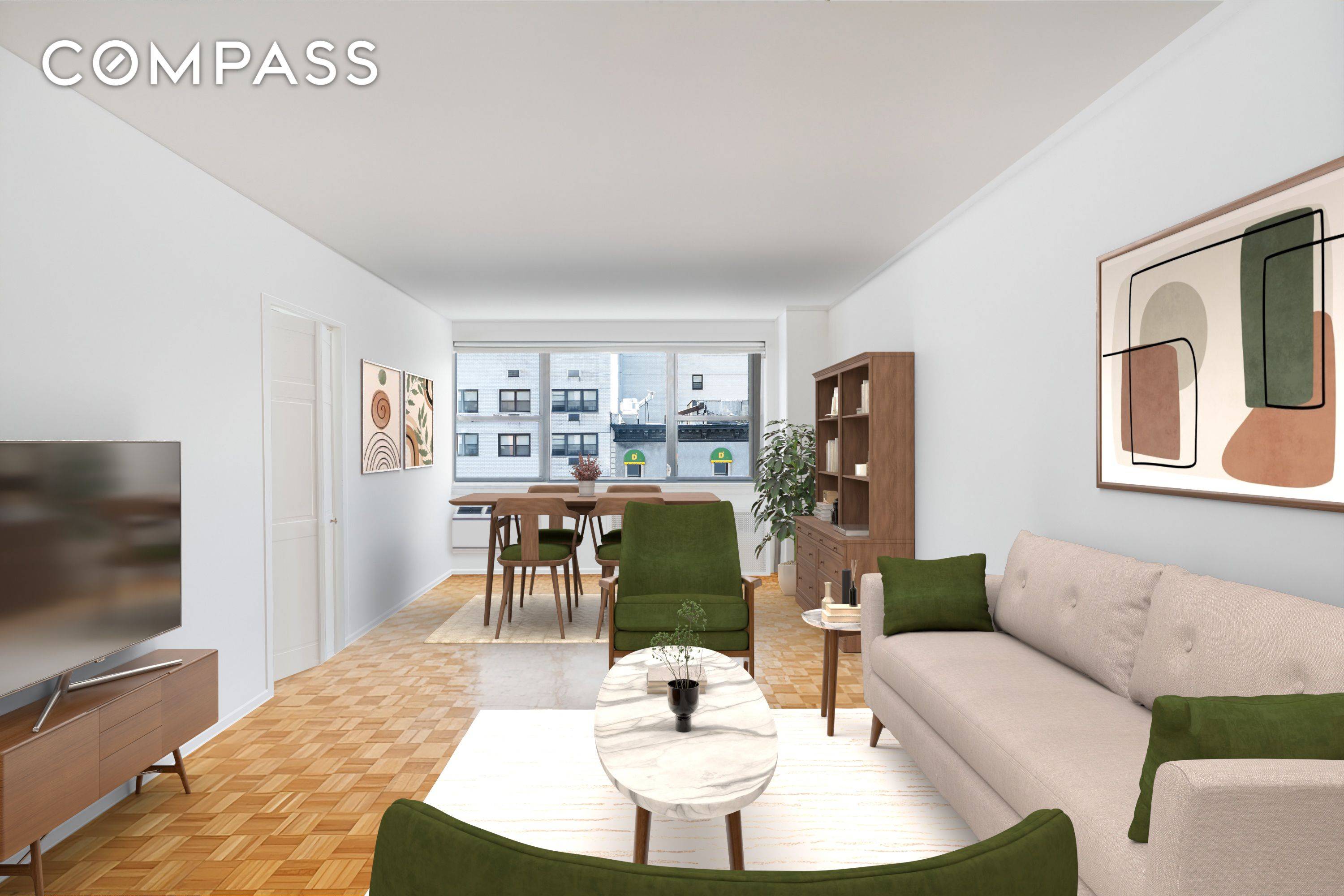 Looking for one bedroom with low maintenance and great light ?