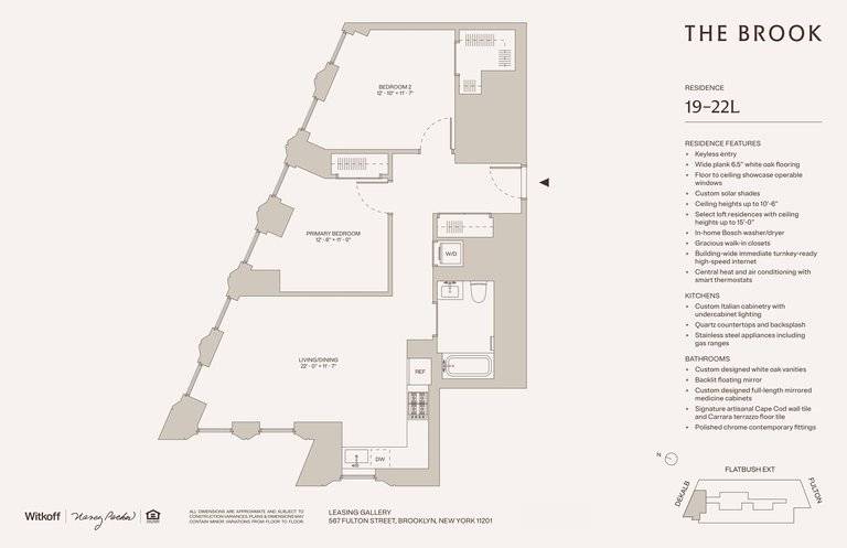 Reach out today to schedule a tourImmediate Occupancy AvailableBe one of the first to preview The Brook, Downtown Brooklyn's newest architectural masterpiece.