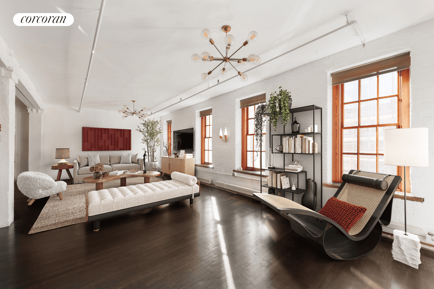 Set within the storied streets of Tribeca, Residence 4 at 463 Greenwich Street seamlessly blends historic grandeur with contemporary refinement.