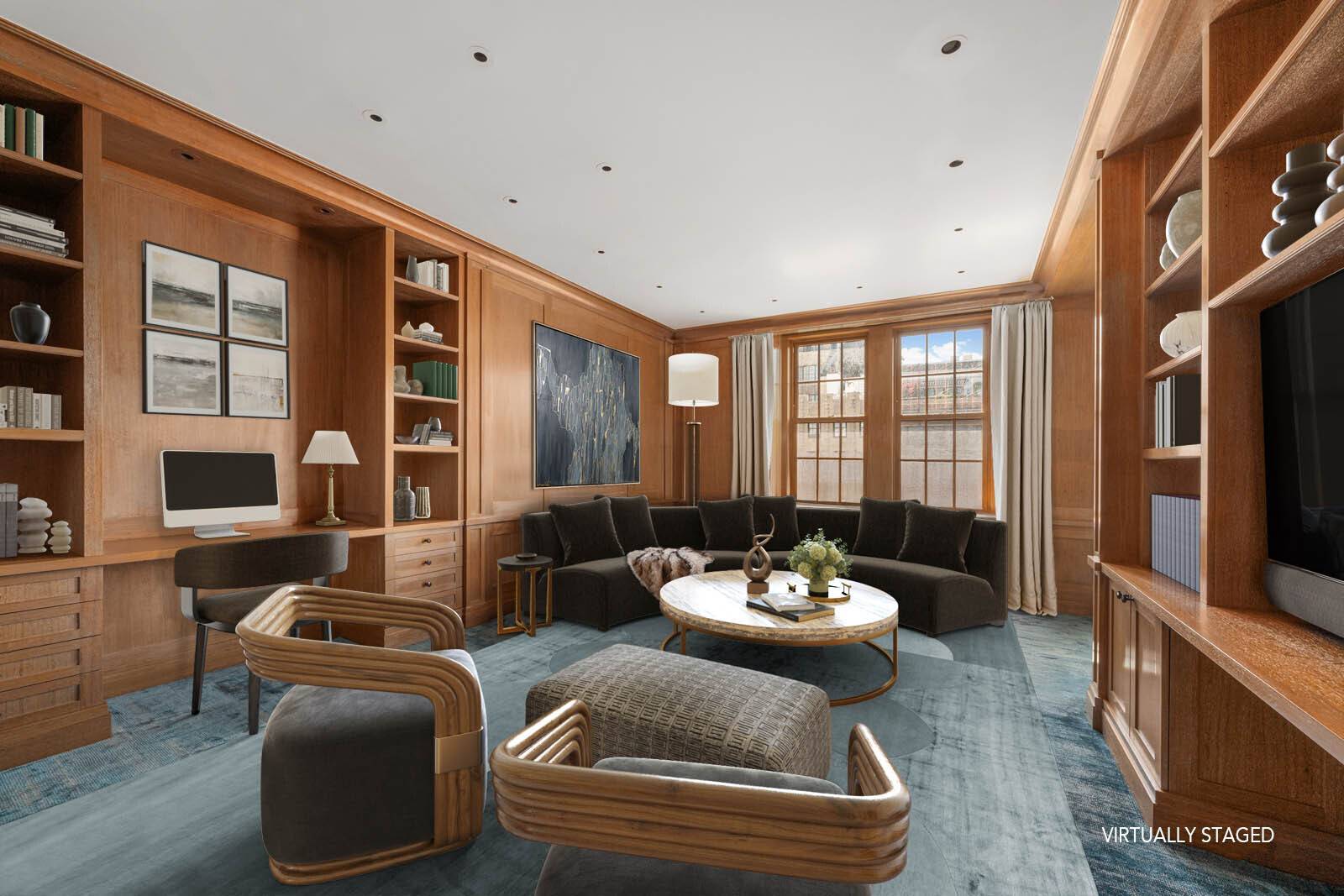 Located in one of Park Avenue s most iconic prewar co op buildings, Residence 13C is a stunning four bedroom, four and a half bathroom home spanning 3, 750 sq.