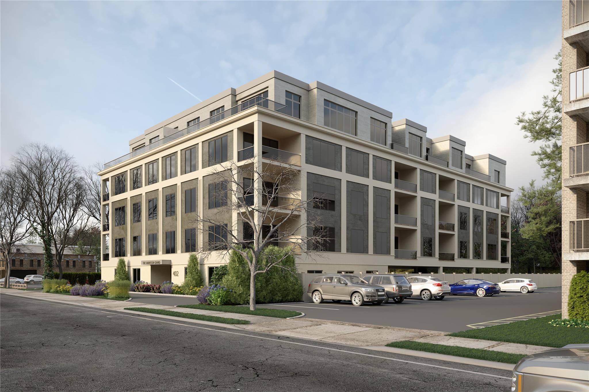 Welcome to Harrison Grand, luxury new construction rentals in the Heart of Downtown Harrison offering sophisticated one floor living with modern design, elevator and exceptional convenience.