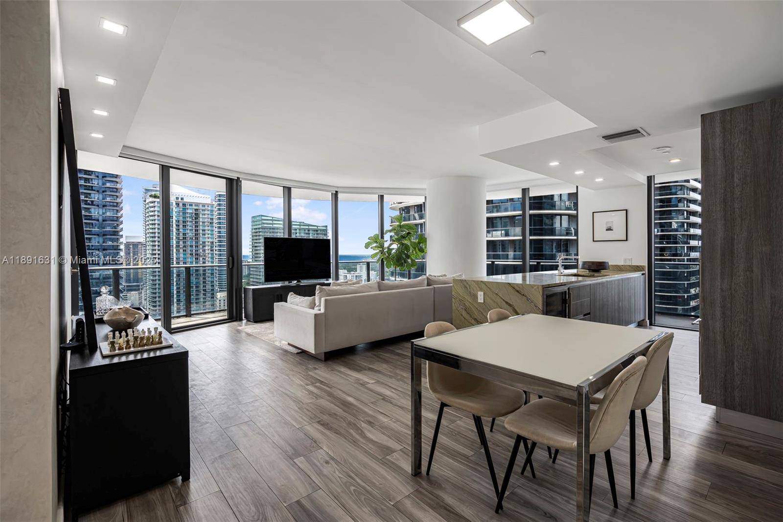 Stunning corner residence in one of Brickell s most exclusive towers amp ; steps from Brickell City Centre.