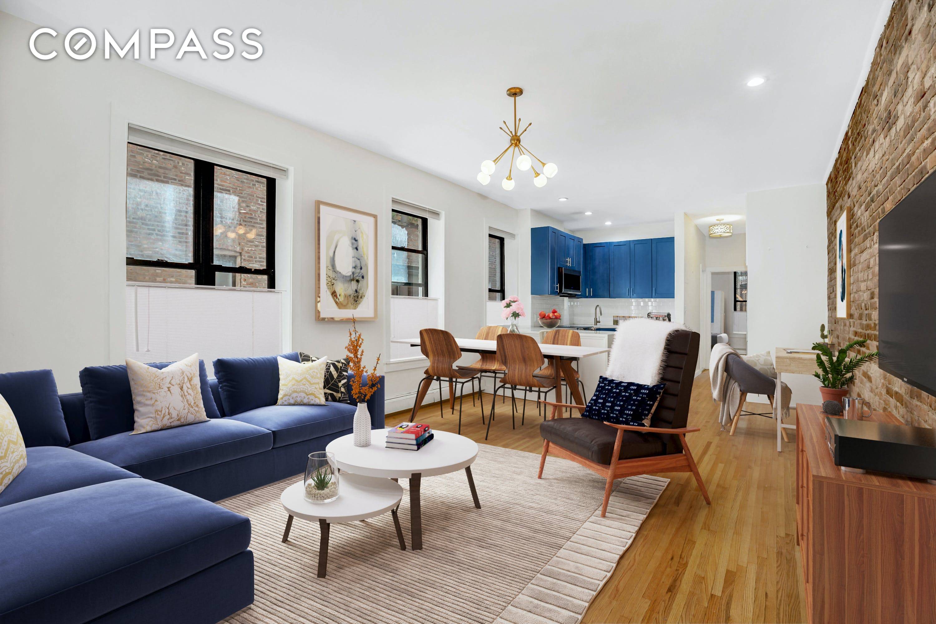 Open and lofty, pet friendly one bedroom, one bath property in prime Prospect Heights.