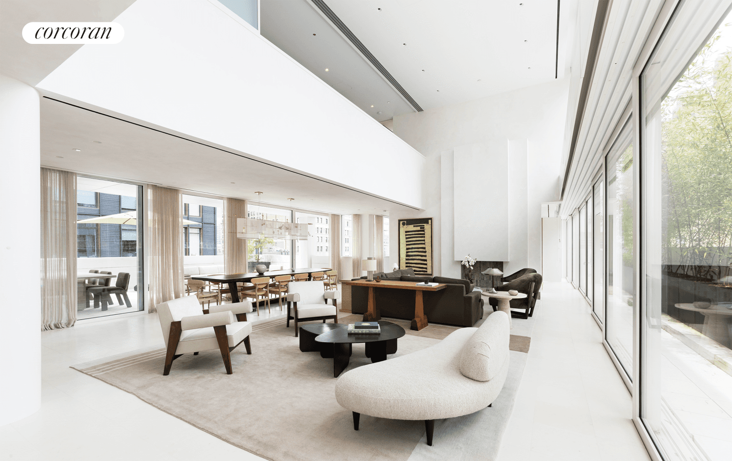 AS FEATURED IN ARCHITECTURAL DIGEST MAGAZINEThis designer penthouse with 5 bedrooms, 5 baths and 4 terraces brings breezy California style living to the NYC skyline by seamlessly blending the indoors ...