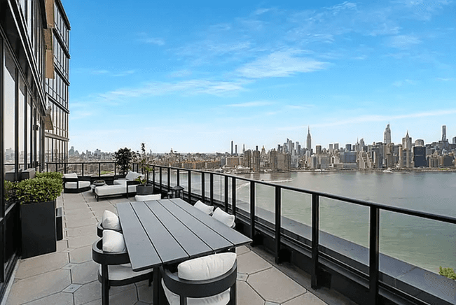 FURNISHED or UNFURNISHED Upon entering this BRIGHT two bed, two bath unit, make your way through the foyer where you will be greeted by the Manhattan skyline from every room ...