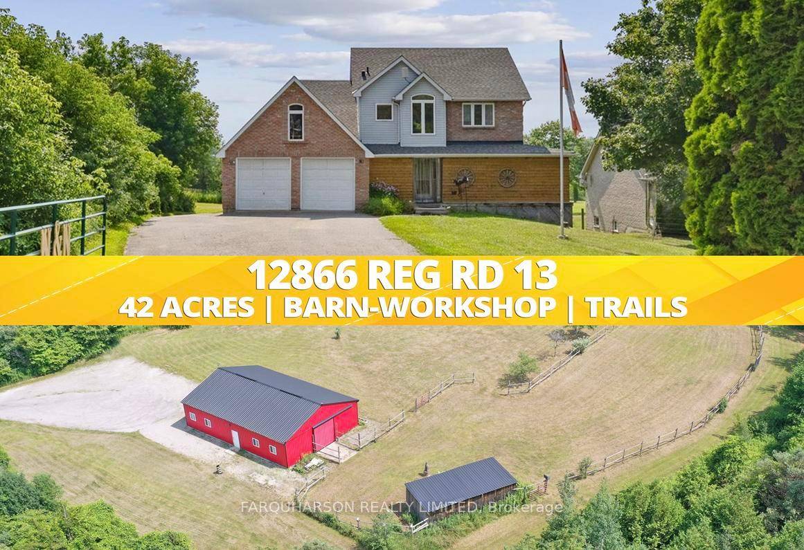 Welcome to 12866 Regional Rd 39, a picturesque 42 acre estate nestled in the charming Hamlet of Zephyr, within the Township of Uxbridge.