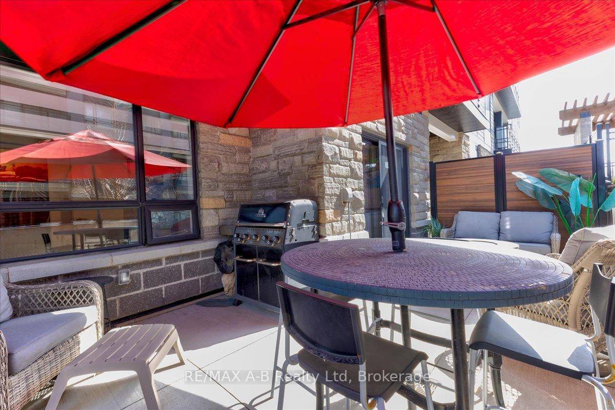 Settle in for a sensational summer in one of the largest one bedroom units in this complex with an incredibly spacious private patio and loads of thoughtful upgrades !